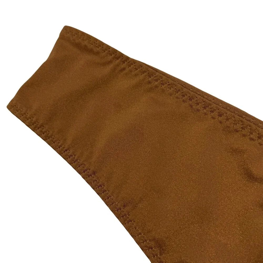 SKIMS Stretch Satin Cheeky Tanga Bronze 4X‎